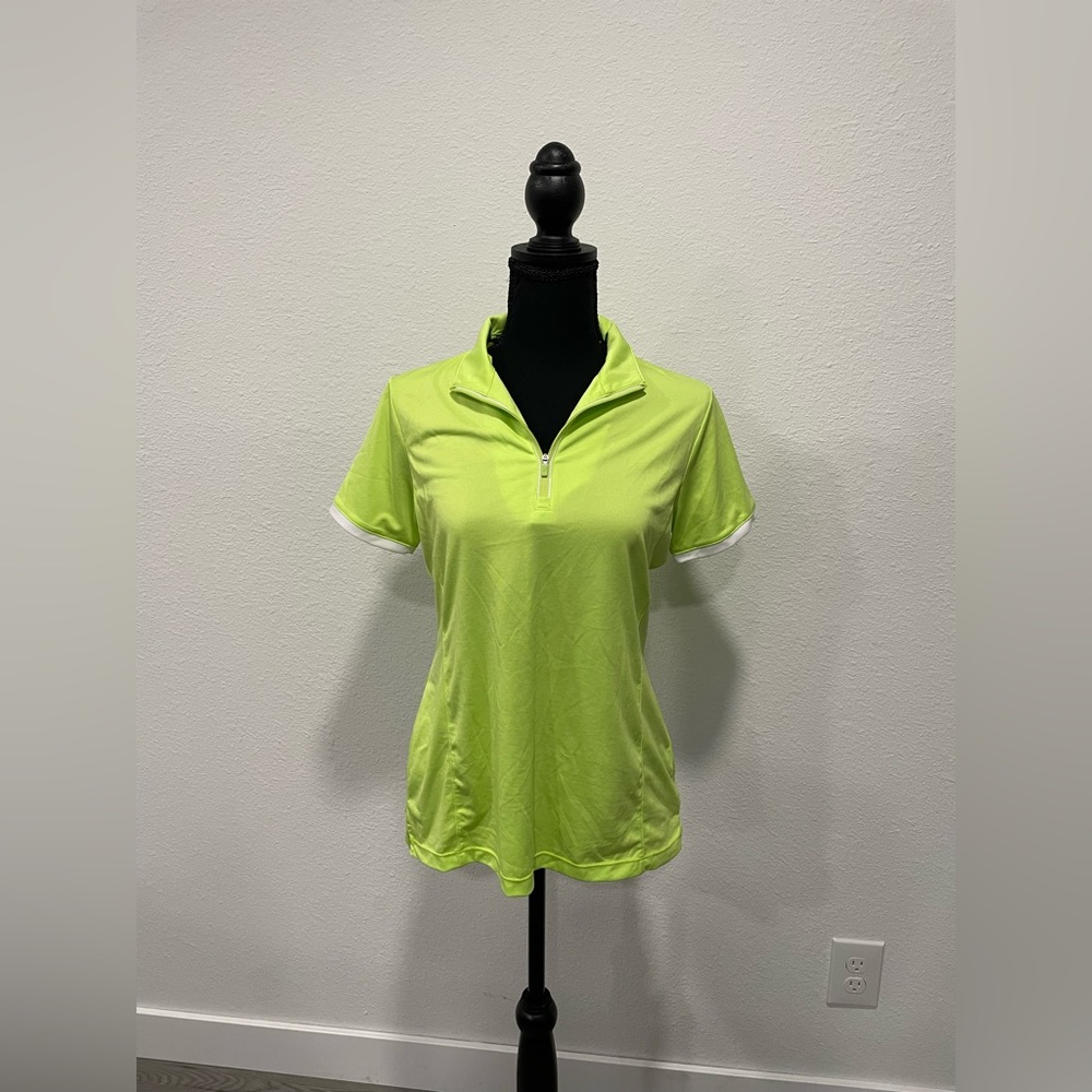 Neon Green, Quarter zip, golf shirt